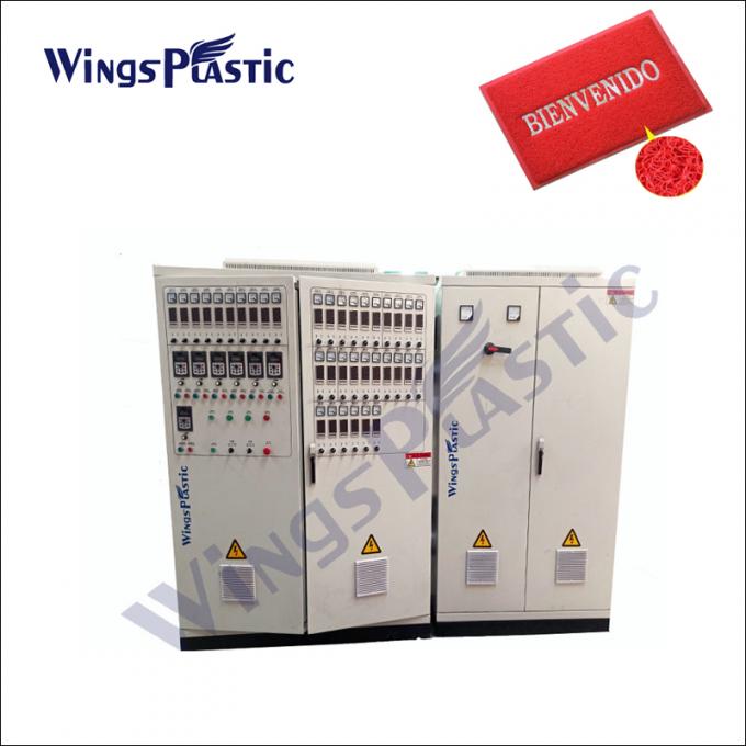 Máquina de fabricação de esteiras de bobina de PVC de dupla cor Modelo n.o SJ100/30 Espessura 10-19 mm 7