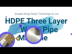 HDPE linha de produção da tubulação de três camadas