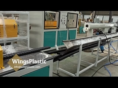 Linha de produção ondulada espiral da tubulação do PE