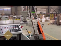 máquina ondulada da tubulação do corte visual