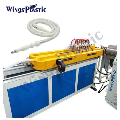 Máquina automática de tubos de plástico Shisha flexível e ondulado controlada por PLC