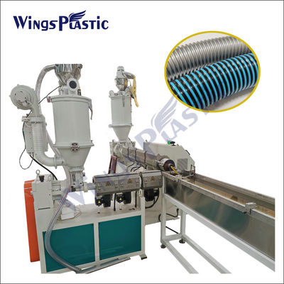 Linha de produção da tubulação da espiral do aspirador de p30 de EVA Corrugated Pipe Extruder Machine