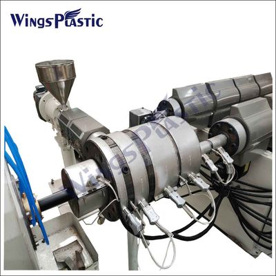 Linha de produção plástica 150-220kg/H da tubulação do PE da máquina da extrusora da tubulação do HDPE de PPR PP