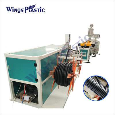 Máquina ondulada plástica 40-80kg/H da extrusora do HDPE do PA do PVC dos PP da máquina da extrusora da tubulação