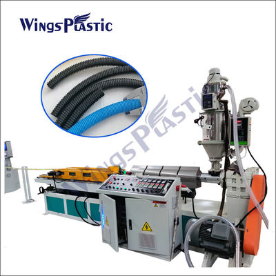máquina plástica flexível da extrusora de 10-50mm que rosqueia a linha de produção da mangueira do Pvc