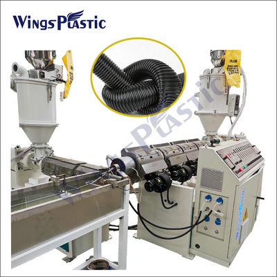 O PLC 220V/380V controlou a máquina plástica da extrusora do tubo com refrigerar do ar/água