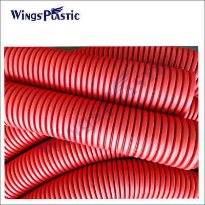 O HDPE plástico DWC corrugou a linha fabricantes da extrusão da tubulação do Pvc