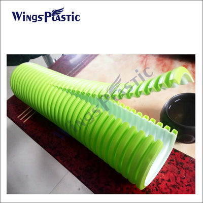 Linha ondulada da extrusão da tubulação da parede do dobro do PVC do HDPE