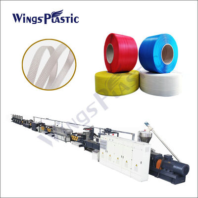 Linha plástica linha da extrusão da correia do ANIMAL DE ESTIMAÇÃO da máquina da extrusão da faixa do ANIMAL DE ESTIMAÇÃO de produção da fita da embalagem do ANIMAL DE ESTIMAÇÃO