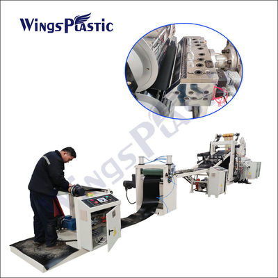 Folha do PVC dos QUADRIS do LDPE do HDPE que faz PVC EVA Waterproof Sheet Extrusion Machine do PE