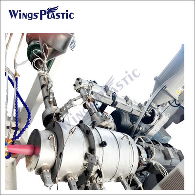 Linha de produção de tubos PPR Diâmetro 16mm-63mm 0,6-0,8Mpa Pressão atmosférica Grânulos