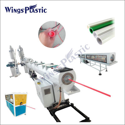 Linha de produção automática de tubos PPR de 4 polegadas e 6 polegadas de diâmetro 50 mm Máquina de fabricação de tubos PERT