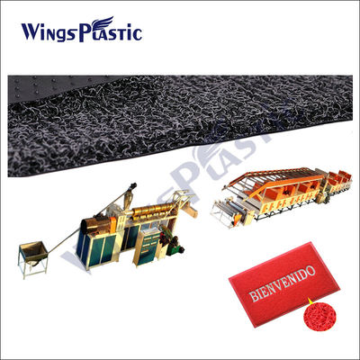 Esteira dos pés de Mat Car Carpet do assoalho da bobina do Pvc que faz a pvc da máquina a esteira plástica do laço da bobina que faz a máquina