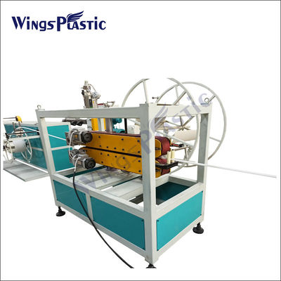Linha de produção plástica da tubulação de gás da tubulação de água do HDPE da máquina da extrusora da tubulação do único parafuso