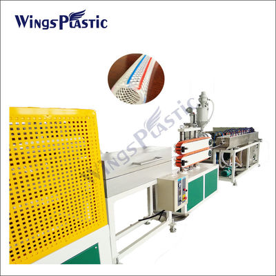 Linha de produção de tubos de plástico Pvc reforçados com fibras Máquina de extrusão de tubos de revestimento de plástico