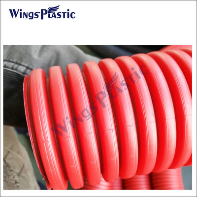 Máquina de extrusão automática de tubos DWC HDPE PVC de parede dupla de tubos ondulados