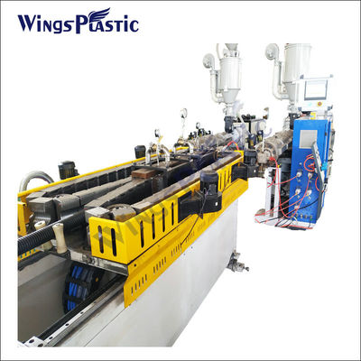 Tubulação plástica do PVC DWC do HDPE que faz a linha usina da extrusão da máquina
