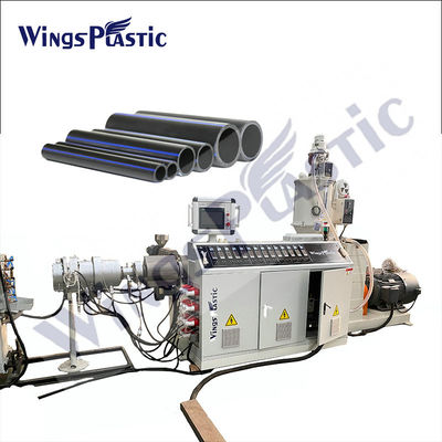 11-37kw Potência do motor principal Máquina de extrusão de tubos HDPE 18-36kw Potência de aquecimento