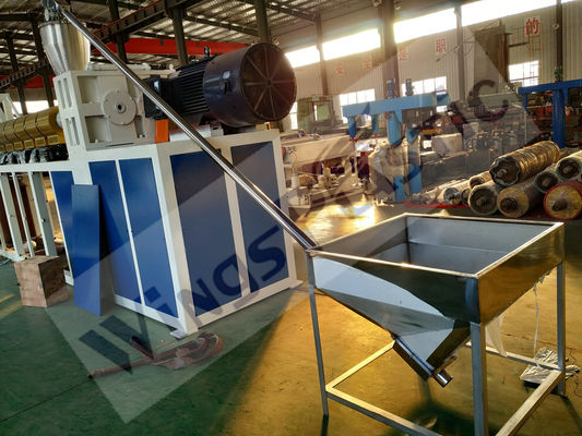 Máquina de fabricação de esteiras de bobina de PVC de dupla cor Modelo n.o SJ100/30 Espessura 10-19 mm