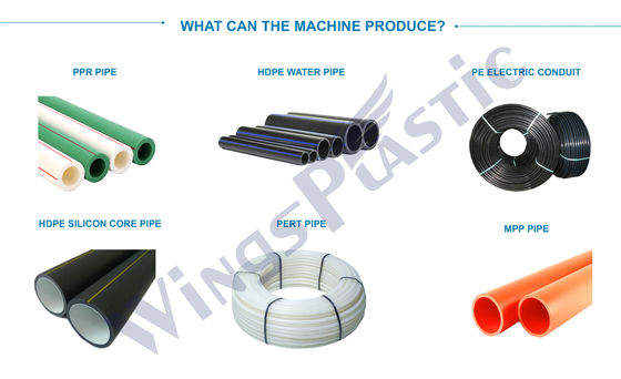 Máquina de extrusão de tubos de HDPE PPR Equipamento de fabrico de tubos de PE PERT
