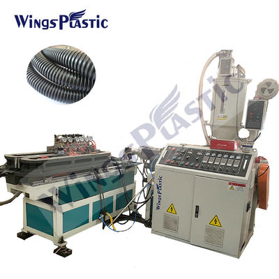 Equipamento de tubos corrugados PE com método de resfriamento por água e velocidade de parafuso 0-74rpm