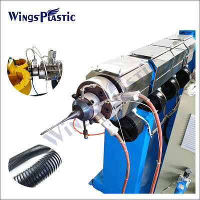 PE PP EVA PVC PA flexível extrusão de tubos de plástico de pequeno diâmetro de parede única máquina de fabricação de tubos corrugados
