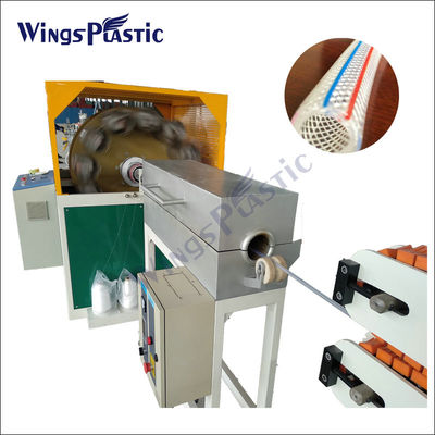 Linha de extrusão de mangueira reforçada com fibra de PVC Máquina de extrusão de plástico / Máquina de fabricação de tubos de mangueira de jardim de PVC