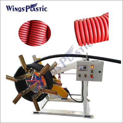 Máquina de extrusão de tubos DWC de parede dupla corrugada de HDPE / linha de produção