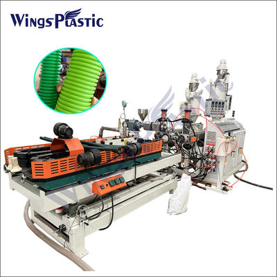Linha de extrusão de máquinas de fabrico de tubos ondulados de plástico Hdpe Pvc DWC