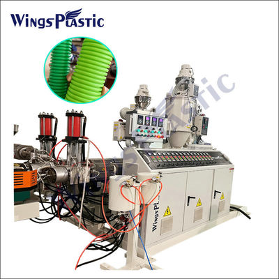 Máquina de extrusão de tubos corrugados PE PVC HDPE Capacidade 180 kg/h