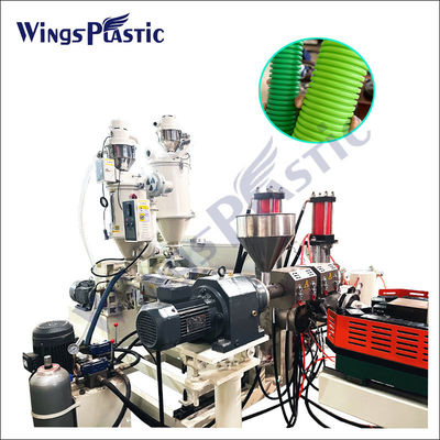 Máquina de extrusão de tubos corrugados PE PVC HDPE Capacidade 180 kg/h