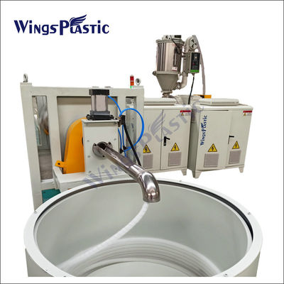 Linha de produção de extrusores de tubos espirais de plástico Pp Pe Pa