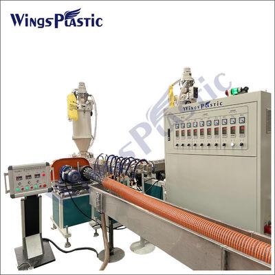 Linha de extrusão de mangueira de sucção de PVC Linha de produção de mangueira reforçada por espiral Máquina de extrusão de tubos