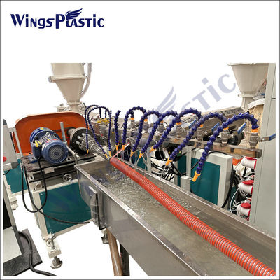 Linha de extrusão de mangueira de sucção de PVC Linha de produção de mangueira reforçada por espiral Máquina de extrusão de tubos