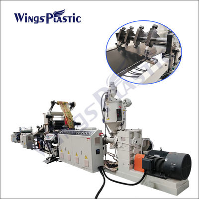Folha do PVC dos QUADRIS do LDPE do HDPE que faz PVC EVA Waterproof Sheet Extrusion Machine do PE