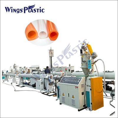 Linha de produção plástica da tubulação de gás da tubulação de água do HDPE da máquina da extrusora da tubulação do único parafuso