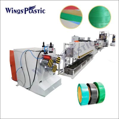Máquina de fabricação de fita de fita de PET para grânulos e flocos de PET com inversor Delta
